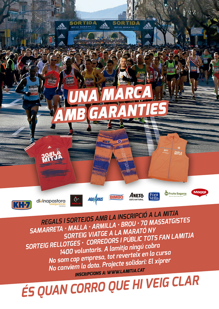 una-marca-amb-garanties. Half marathon barcelona